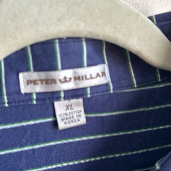 Peter Millar Striped Men’s Polo Golf Shirt XL - Picture 7 of 8